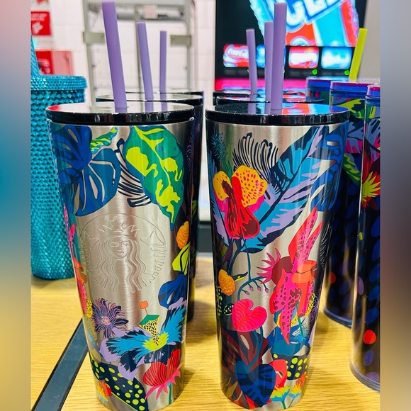 Starbuck Floral Stainless Steel Cup Immersive Insulated Tumbler Venti New 2023 - Picture 3 of 16